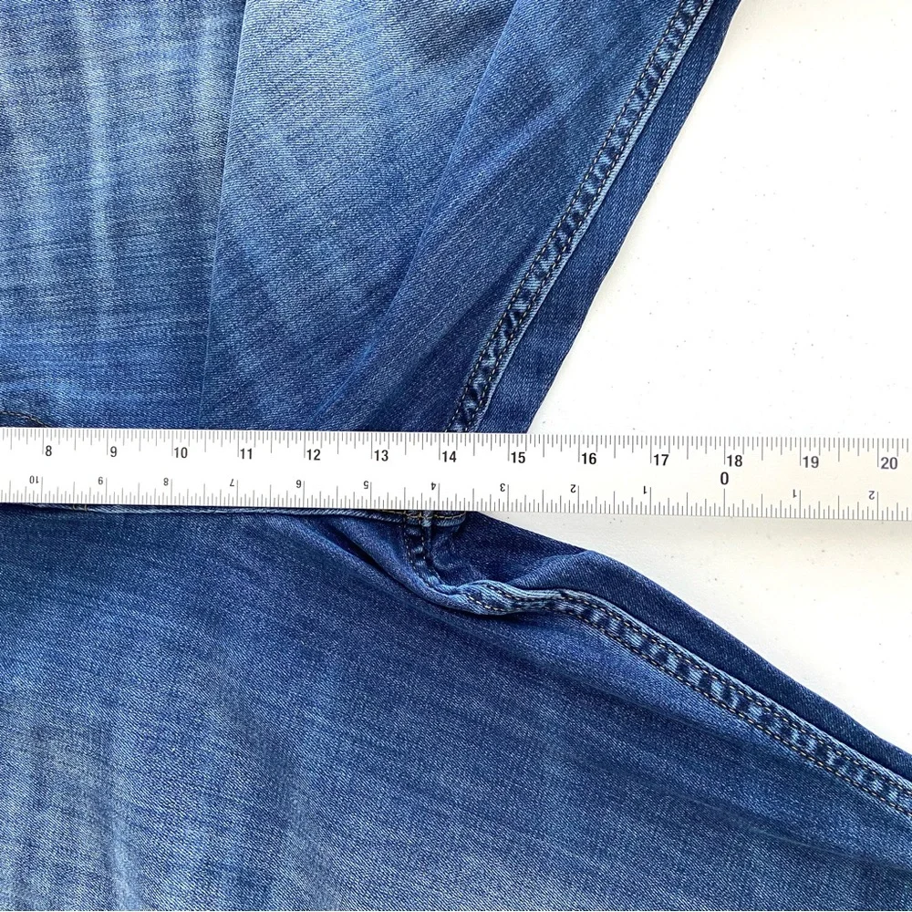 Banana‎ Republic The Traveler Jeans Men 42x32 Slim Fit Stretch Blue Denim.
